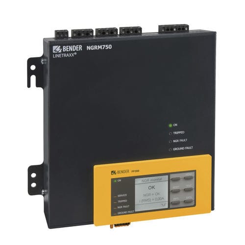 Система наблюдения сопротивления заземлению - LINETRAXX® NGRM750 - BENDER - для трансформатора / Modbus / Ethernet
