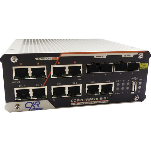 Модем для передачи данных - CopperWAY-Bis-GE - CXR Networks - двухточечный / ретранслятор / многоточечный