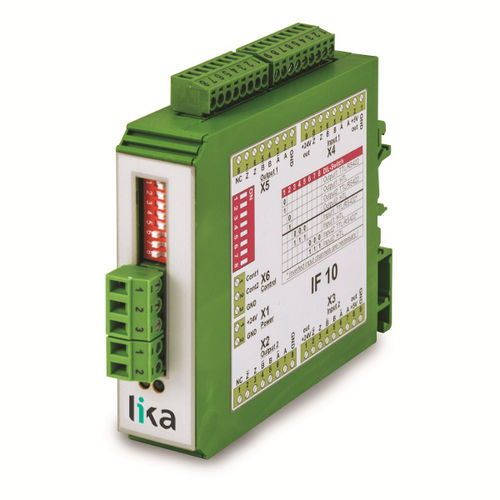 Цифровой преобразователь сигнала - IF10 - Lika Smart encoders & actuators - двойной канал / для углового энкодера / цифровой