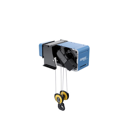 Электрическая тросовая таль - DVR - Demag Cranes & Components GmbH - с уменьшенной потерей высоты / двухрельсовая / с переменной скоростью
