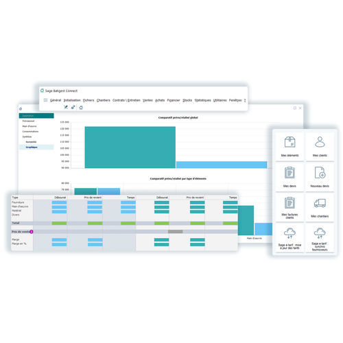 Программное обеспечение для управления - Sage Batigest Connect - Sage bäurer GmbH - качества / для составления отчетности / отслеживания