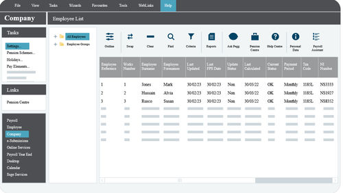 Программное обеспечение бухгалтерского учета - Payroll Bureau - Sage bäurer GmbH - для печати / режим реального времени / автоматизированное