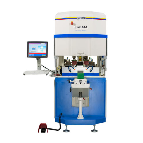 Машина для тампопечати с герметичной чернильницей - HYBRID 90-2 series - TAMPOPRINT GmbH - цветная / электропневматическая / гибкая