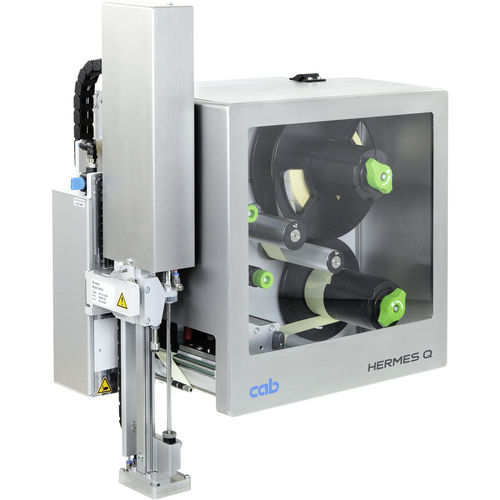 Принтер-аппликатор этикеток для производственной линии - HERMES Q series - cab Produkttechnik GmbH & Co KG - для этикеток / для пакетов / для упаковки