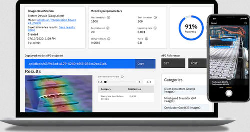 Мобильное приложение для визуального контроля - Maximo Visual Inspection  - IBM - iOS / облачная среда