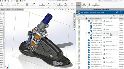 Программное обеспечение для управления эксплуатационным ресурсом - Collaborative Designer  - SOLIDWORKS - развития / CAO / для разработки