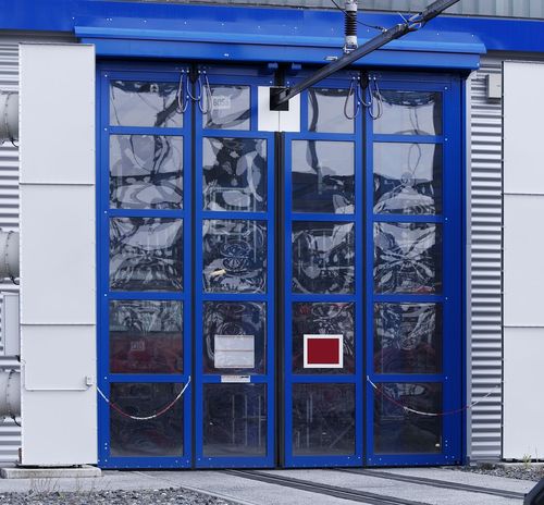 Складной ворота - EFA-SFT® - EFAFLEX Tor- und Sicherheitssysteme GmbH & Co. KG - промышленный / для наружного использования / быстрый