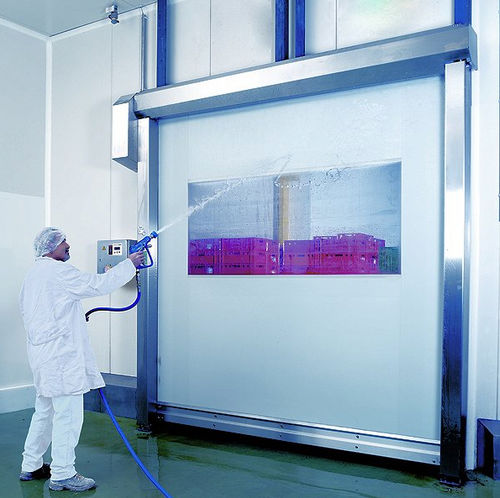 Рулонный ворота - EFA-SRT®-EC - EFAFLEX Tor- und Sicherheitssysteme GmbH & Co. KG - из нержавеющей стали / для использования в помещениях / промышленный