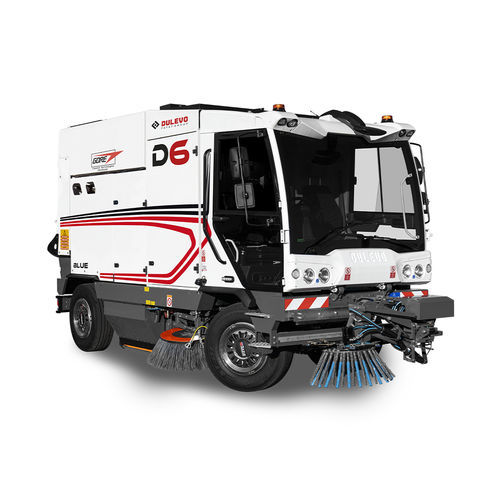 Подметальная машина для улиц - Dulevo D6 Blue - DULEVO INTERNATIONAL - автономная / газовый двигатель / для листьев