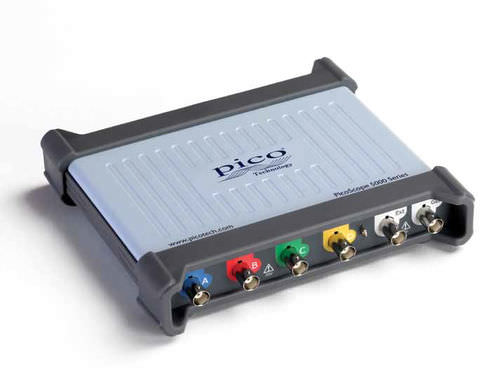 Осциллограф USB - PicoScope 5000 series  - Pico Technology - аналоговый/цифровой / переносной / 2 канала