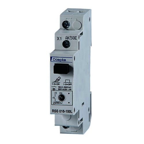 Клавишный переключатель - 16 A | RSS 016-200L - Doepke Schaltgeräte GmbH - однополюсный / IP40 / на DIN-рейке