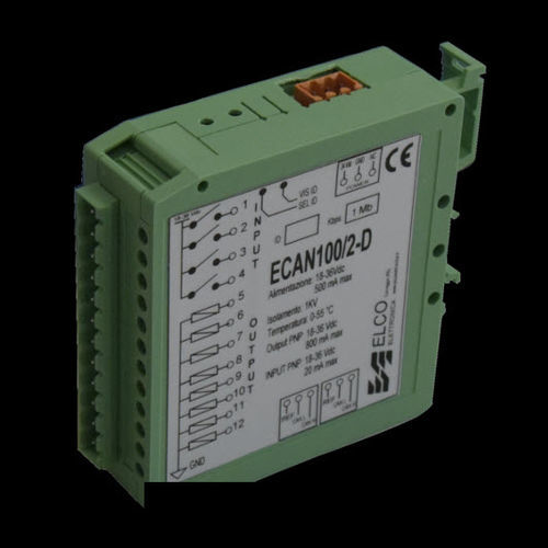 Аналоговый модуль входа/выхода - ECAN 100/2 - ELCO Elettronica di A. Ligabue e C. snc - CAN Bus / с 4 входами / 8 PNP-выходов
