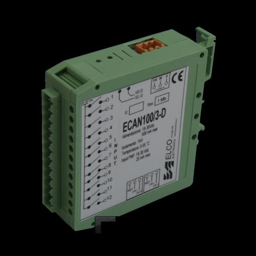 Аналоговый модуль входа/выхода - ECAN 100/3 - ELCO Elettronica di A. Ligabue e C. snc - CAN Bus / 12 входов / для измерения температуры