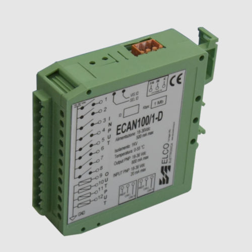 Аналоговый модуль входа/выхода - ECAN 100/1 - ELCO Elettronica di A. Ligabue e C. snc - CAN / с 4 выходами / 8 PNP-выходов