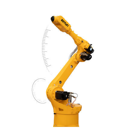 Шарнирный робот - ER20B-1760 - ESTUN Automation Co., Ltd. - 6 осей / напольный / для установки на потолке