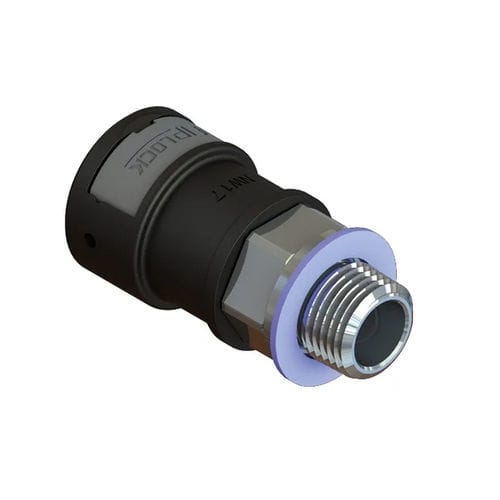 Фитинг для химических продуктов - ASPA-NPTM-S - FRÄNKISCHE Industrial Pipes GmbH & Co. KG - резьбовой / из металла / NPT