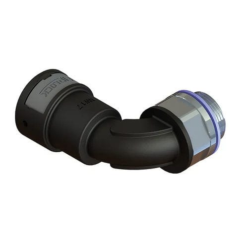 Пневматический фитинг - AWPA-MML-S - FRÄNKISCHE Industrial Pipes GmbH & Co. KG - винтовой / под углом 90° / из PA6