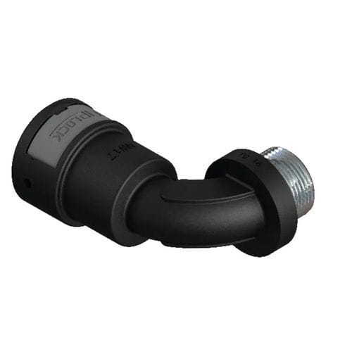 Пневматический фитинг - AWPA-PGM - FRÄNKISCHE Industrial Pipes GmbH & Co. KG - резьбовой / под углом 90° / из металла