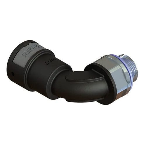 Пневматический фитинг - AWPA-PGM-S - FRÄNKISCHE Industrial Pipes GmbH & Co. KG - резьбовой / под углом 90° / из металла