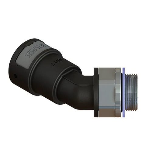 Пневматический фитинг - AAPA-MML-S - FRÄNKISCHE Industrial Pipes GmbH & Co. KG - винтовой / под углом 45° / из PA6
