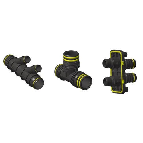 Гидравлический фитинг - FIPCOOL CONNECT - FRÄNKISCHE Industrial Pipes GmbH & Co. KG - рифленый / Т-образный / в форме Y