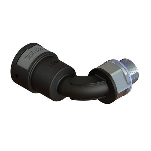 Пневматический фитинг - AWPA-NPTM-S - FRÄNKISCHE Industrial Pipes GmbH & Co. KG - резьбовой / под углом 90° / NPT