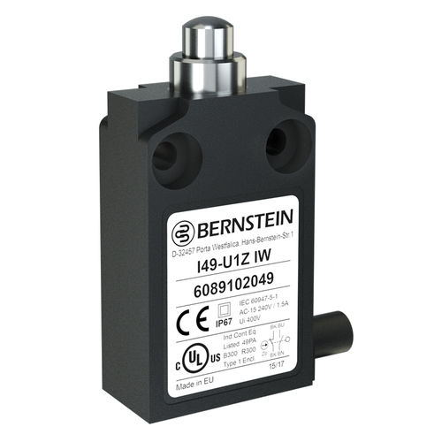 Концевой выключатель для обеспечения безопасности - I49 series - BERNSTEIN AG - плоский / IP67 / компактный
