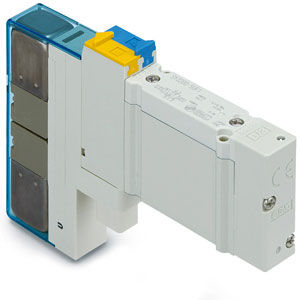 Пневматический распределитель управление от соленоида - SY3000  - SMC Corporation of America - пилотный / с воздушным наполнением / 5 каналов