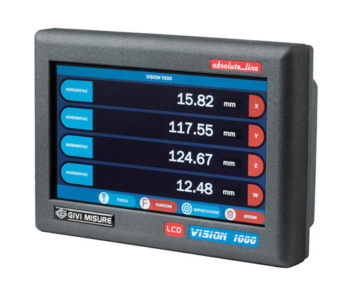 HMI с сенсорным экраном - VI 1000 - GIVI MISURE - с утопленным монтажом / установленный на панелях / TFT LCD