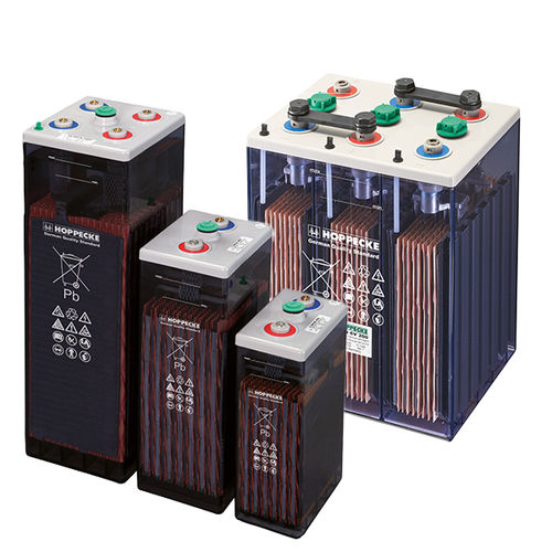 Свинцово-кислотный аккумулятор - power V M series - HOPPECKE - для блока / 6 V / для резервного питания