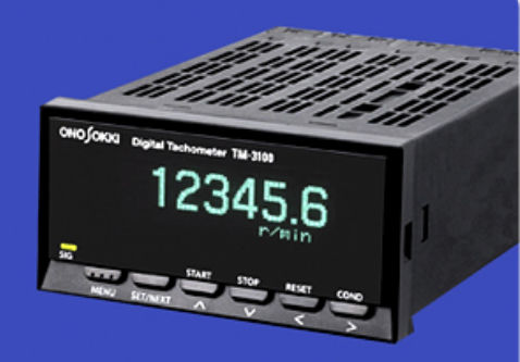 Бесконтактный тахометр - TM-3100 series - Onosokki - для монтажа на панели / со светодиодным индикатором / частотомер