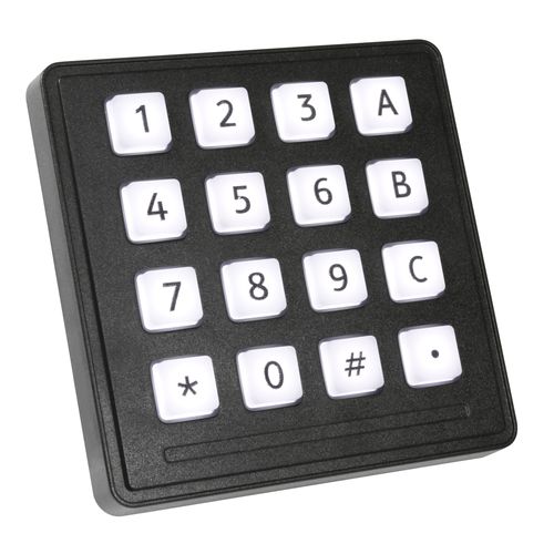 Цифровая клавиатура 16 клавиш - 7203-16TW20 - Storm Interface - встраиваемая / из золота / из полимера