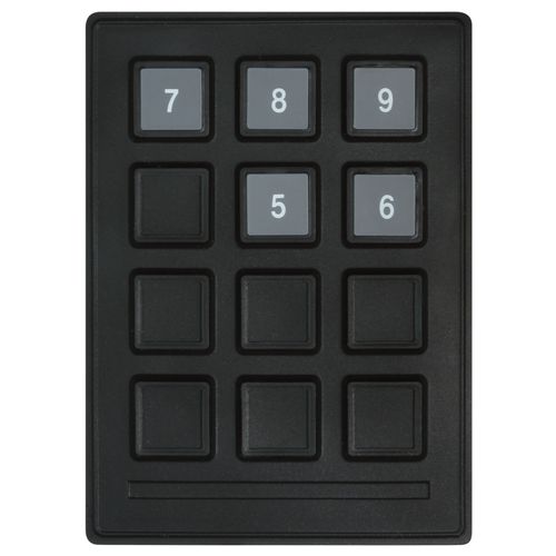 Цифровая клавиатура 12 клавиш - 7012020 - Storm Interface - встраиваемая / из силиконового каучука