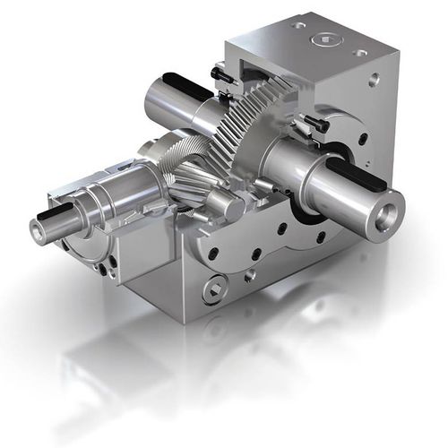 Редуктор с конической передачей - KS TwinGear series - Nidec Graessner GmbH & Co. KG - ортогональный / 200-500 Nm / 100-200 Nm