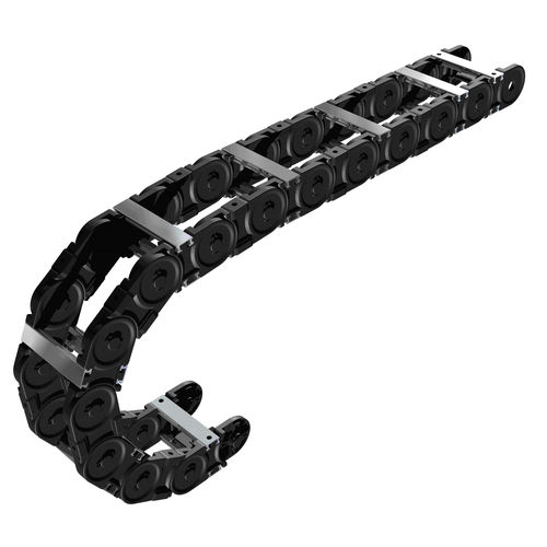 Открытая цепь для кабелей - PLE Series - EKD Systems GmbH - закрытая / из пластика / из алюминия