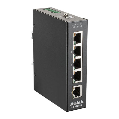 Неуправляемый коммутатор Ethernet - DIS-100E-5W - D-Link® - 5 портов / 10/100BaseT(X) / уровня 2