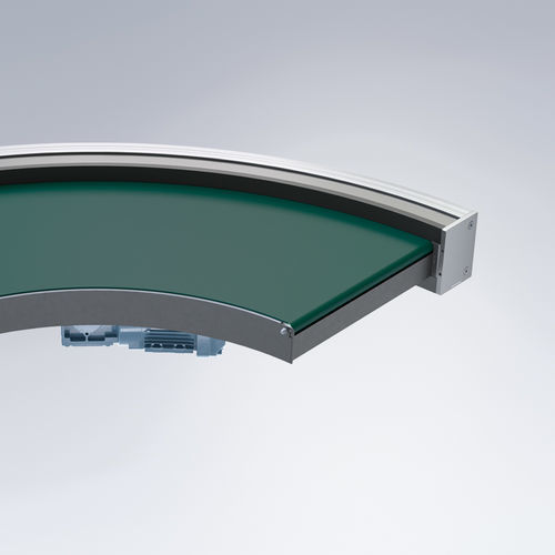 Изогнутый конвейер - KGF-P 2040 - Maschinenbau Kitz GmbH - ленточный / горизонтальный / транспортный
