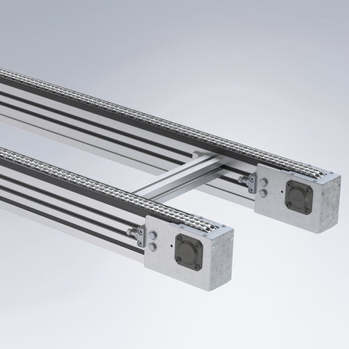 Цепной конвейер - KTF-P 2010 - Maschinenbau Kitz GmbH - горизонтальный / транспортный / для обрабатываемых деталей
