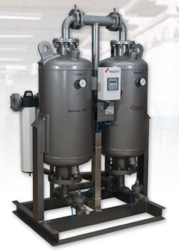 Осушитель адсорбцией - DP series - Trident Pneumatics Pvt Ltd - непрерывного действия / для газов / воздушный