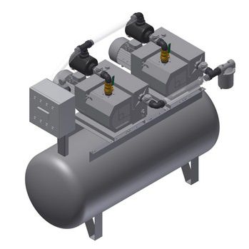 Установка вакуумирования со смазкой - MEDEVICE 2X220  - Srl - для использования в медицине