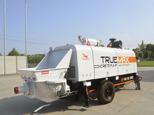 Бетононасос на прицепе - SP80.18.186D - Hangzhou Truemax Machinery & Equipment Cp.,Ltd - для строительства / поршневый