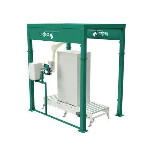 Полностью автоматическая этикетировочная машина - PROLABEL R150 - project Automation & Engineering GmbH - для упаковки / для паллет / для наклеивания на боковую часть