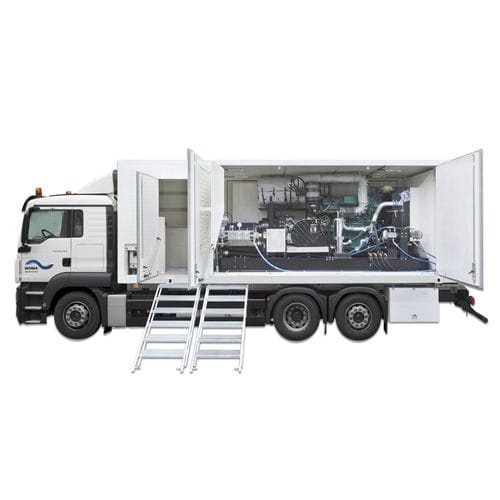 Очиститель высокое давление с двигателем внутреннего сгорания - EcoMaster D 700Z ZWG - WOMA GmbH - на грузовике
