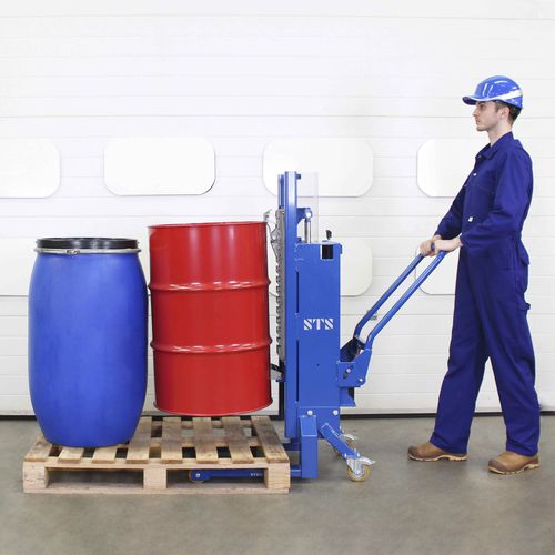 Подъемник для бочек с ручным управлением - DTP06-R500 - STS - Bespoke Handling Equipment - гидравлический / с крюком / с крюком