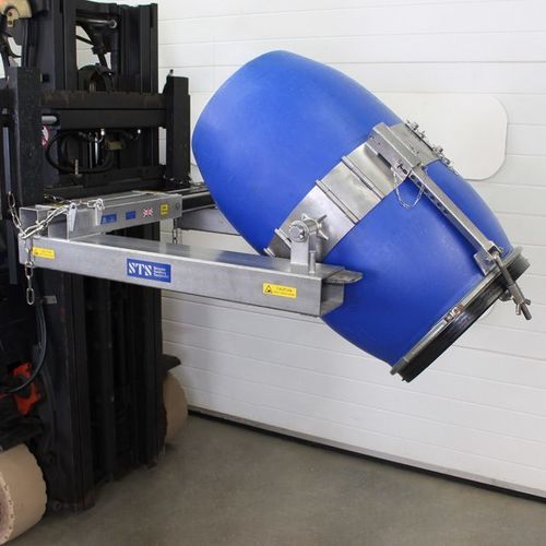 Подъемник для бочек с ручным управлением - DRU04-SS-Ex - STS - Bespoke Handling Equipment - с ручкой / вилочной формы / вращающийся