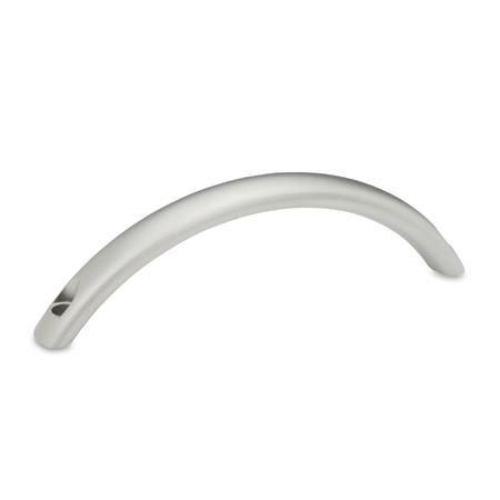 Рукоятка скоба - GN 565.9 - Otto Ganter GmbH & Co. KG - дверная / из нержавеющей стали / изогнутая