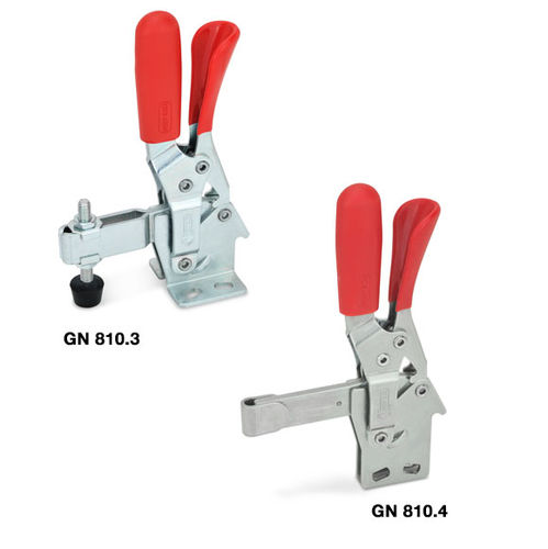 Вертикальное прижимное устройство - GN 810.3 / GN 810.4 - Otto Ganter GmbH & Co. KG - из нержавеющей стали / из оцинкованной стали / с блокировкой