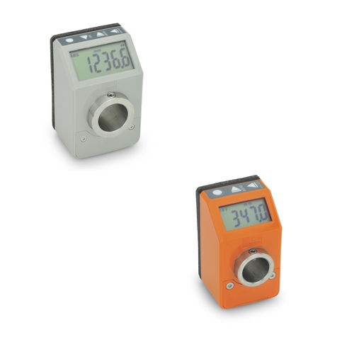 Индикатор положения - GN 9053 / GN 9054 - Otto Ganter GmbH & Co. KG - ЖК-монитор / с полой осью