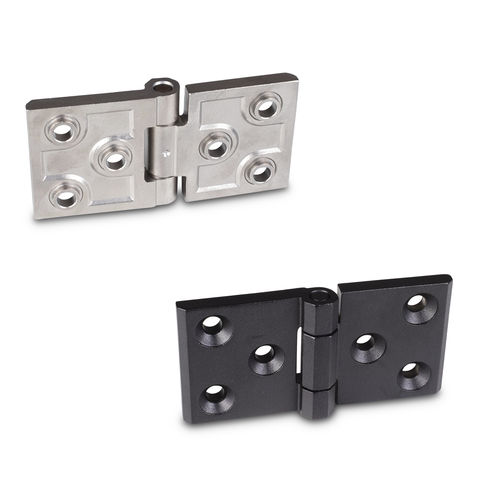 Шарнир из нержавеющей стали - GN 237.3 - Otto Ganter GmbH & Co. KG - привинчиваемый / 180° / для высоких нагрузок