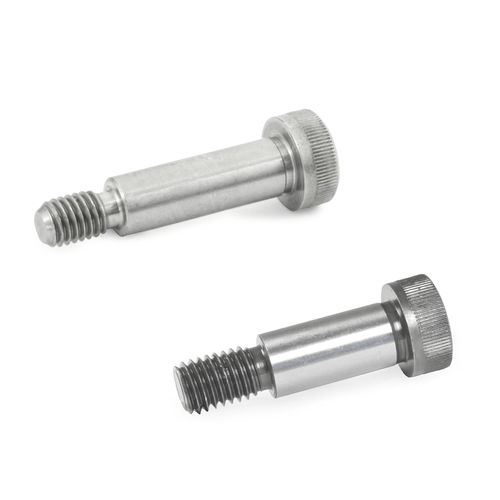 Рифленый винт из стали - ISO 7379 - Otto Ganter GmbH & Co. KG - из нержавеющей стали / с буртиком